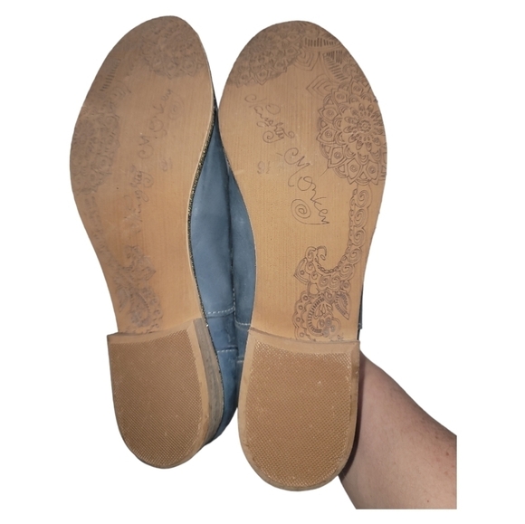 Naughty Monkey Slip Knot Blue Slip-on Leather Oxford Loafers 9.5 - Picture 8 of 9